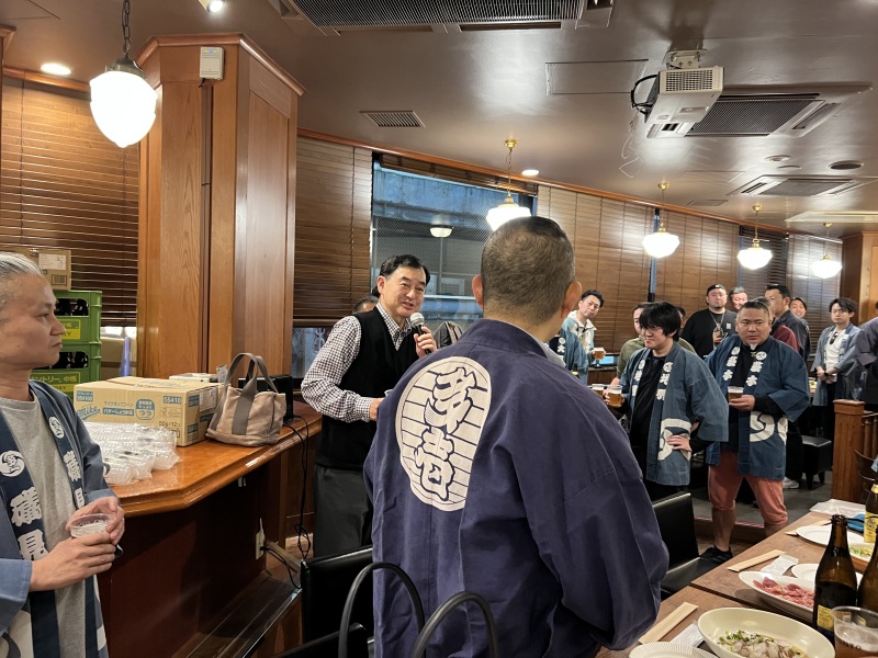 乾杯は鎌倉町田熊町会長